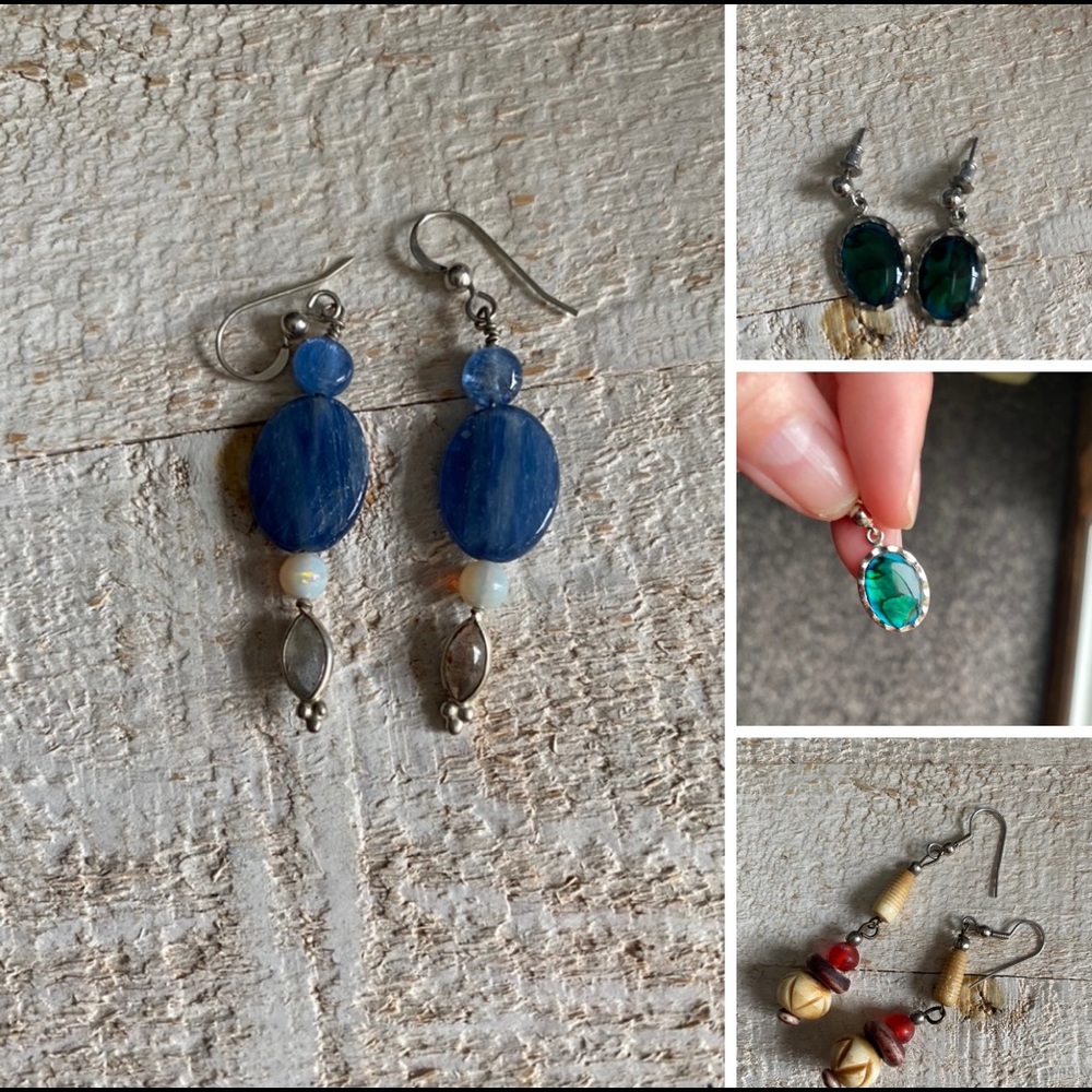Variety of earrings